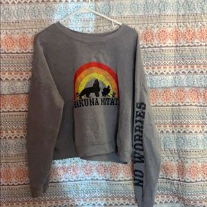 Lion King cropped sweatshirt